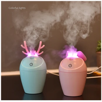 

aroma air humidifier aroma diffuser with LED luminous ultrasonic atomizer for home car 120ml USB