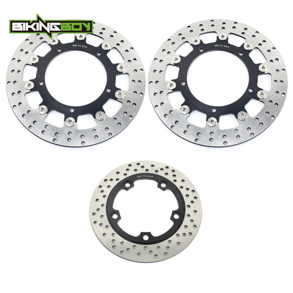 BIKINGBOY для YAMAHA YZF R6 YZF-R6 2003 2004 03 04 круглые волнистые плавающие Передние Задние тормозные диски роторы