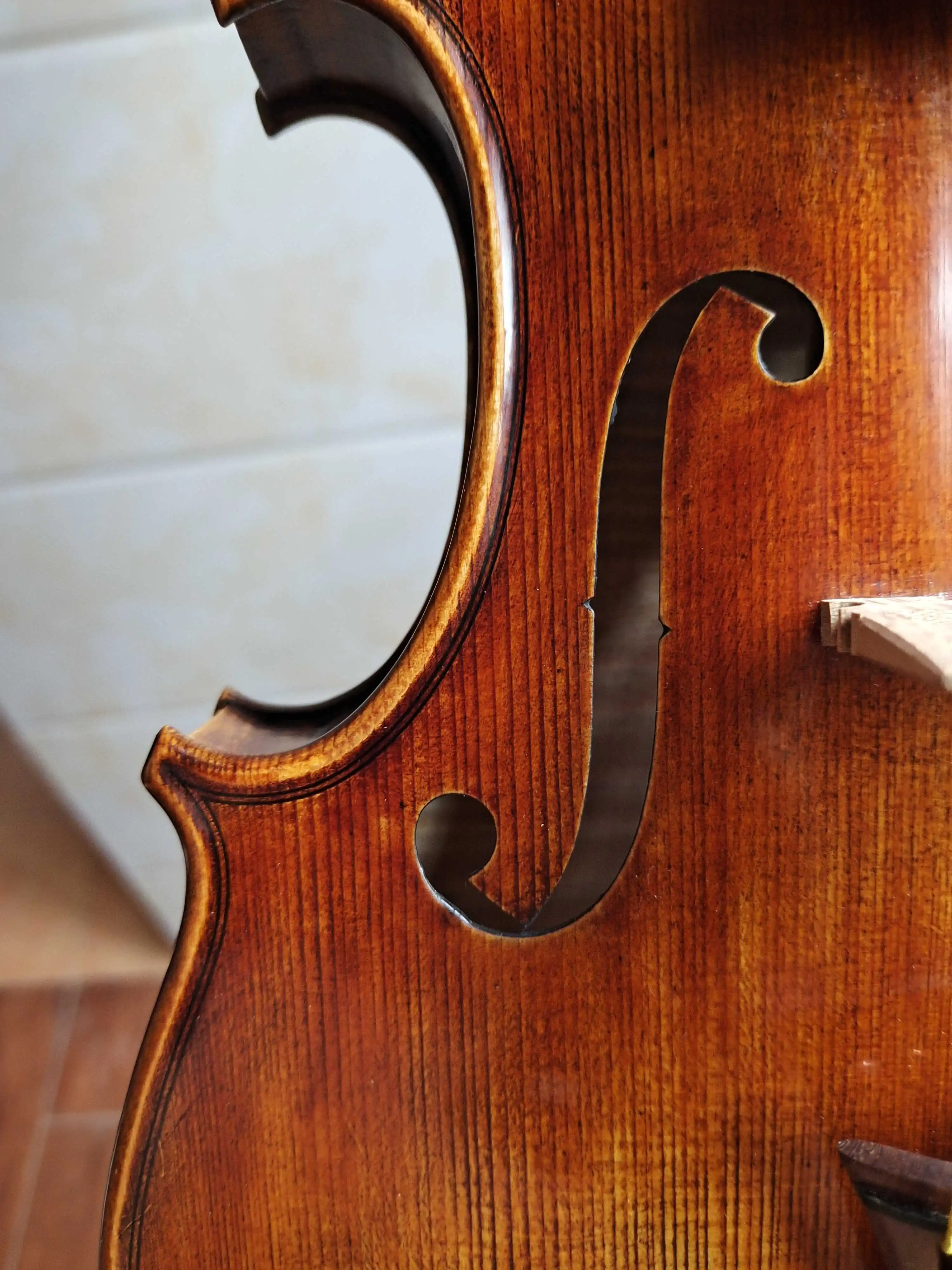 Acoustic Violin 4/4 3/4 Handmade Stradivarius Violin Professional Performance