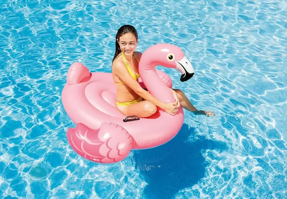 

Intex Flamingo Ride On float Summer Toys for Children and gift inflatable theme party fun swimming gear toys water splash