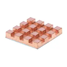 Koperen Koellichaam Terug Heatsink Cooler voor VGA GPU DDR DDR2 DDR3 Ram-geheugen IC Chipset MOS Cooling 13x13x2MM(China)