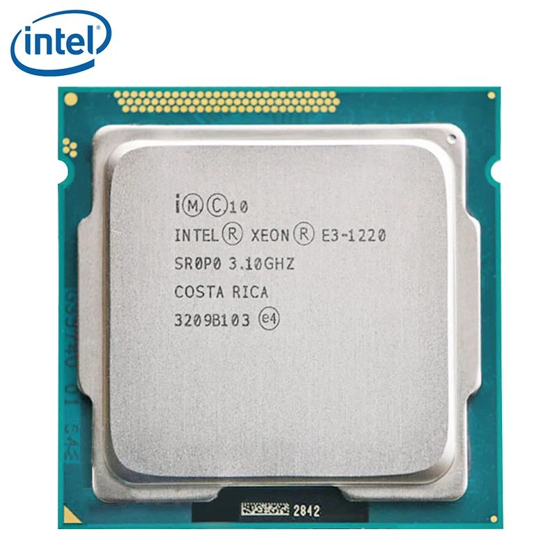 Процессор Intel Xeon E3 1220 3 1 ГГц 4 ядра SR00F LGA 1155 процессор 80 Вт протестированный 100%