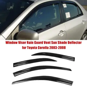 

4PCS Window Deflector Visor Shade Sun Guard for Toyota Corolla 2003-2008