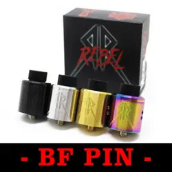 Rebel RDA атомайзер бак с BF PIN дополнительная крышка 25 мм PEEK изоляторы 4 цвета нижний наполнитель для 510 mods VS GOON 25