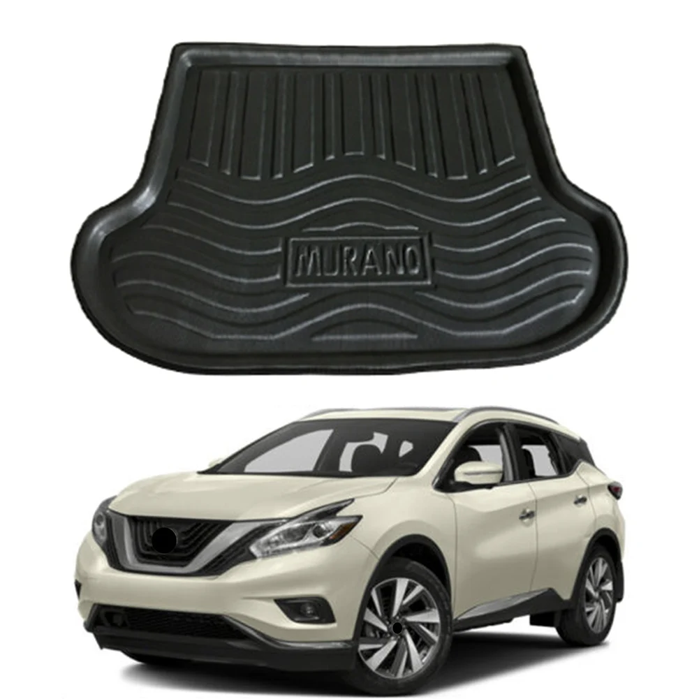 TPR Black waterproof Rear Car Trunk Tray Cargo Liner Boot Floor Mat