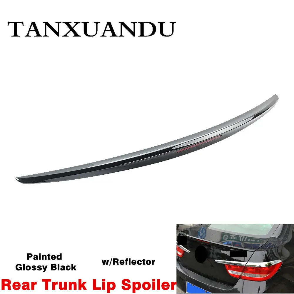 Окрашенный черный Задний заводской спойлер крыло багажника W/габаритный фонарь