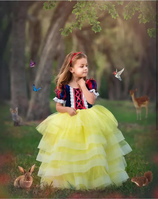 Г. Детское платье для девочек Белоснежка для девочек, платье принцессы для выпускного вечера детская одежда для маленьких детей модная одежда для подростков