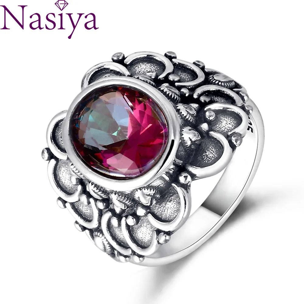 Oval Created Mystic Topaz Silver 925 Rings Gemstone Natural Moonstone Rings For Girl Wedding Engagement Jewelry Drop Shipping Oval Created Mystic Topaz Silver 925 Rings Gemstone Natural Moonstone Rings For Girl Wedding Engagement Jewelry Drop Shipping