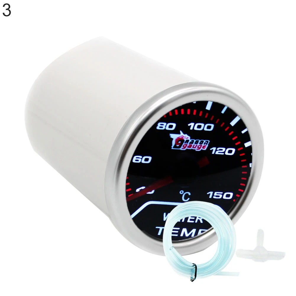 52mm Car Tachometer Turbo Boost Water Oil Temperature Voltmeter Auxiliary Gauge