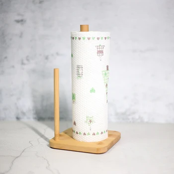 

New 1 PC Toilet Paper Holder Wooden Standing Practical Paper Towel Holder Rack Tissue Holder For Toilet Home Bathroom Kitchen