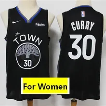/20 город издание женщины Голден Стэйт#30 Стивен Карри#11 Клай Томпсон новые белые воины Джерси