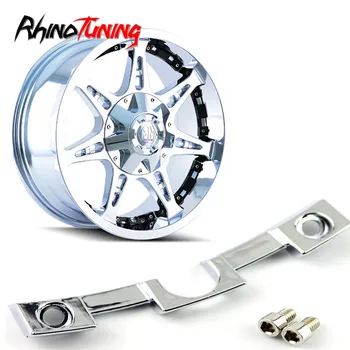 

7pcs Wheel Trim Strip for Missile 20in Car Rims Decal Strips 133mm Chrome Black