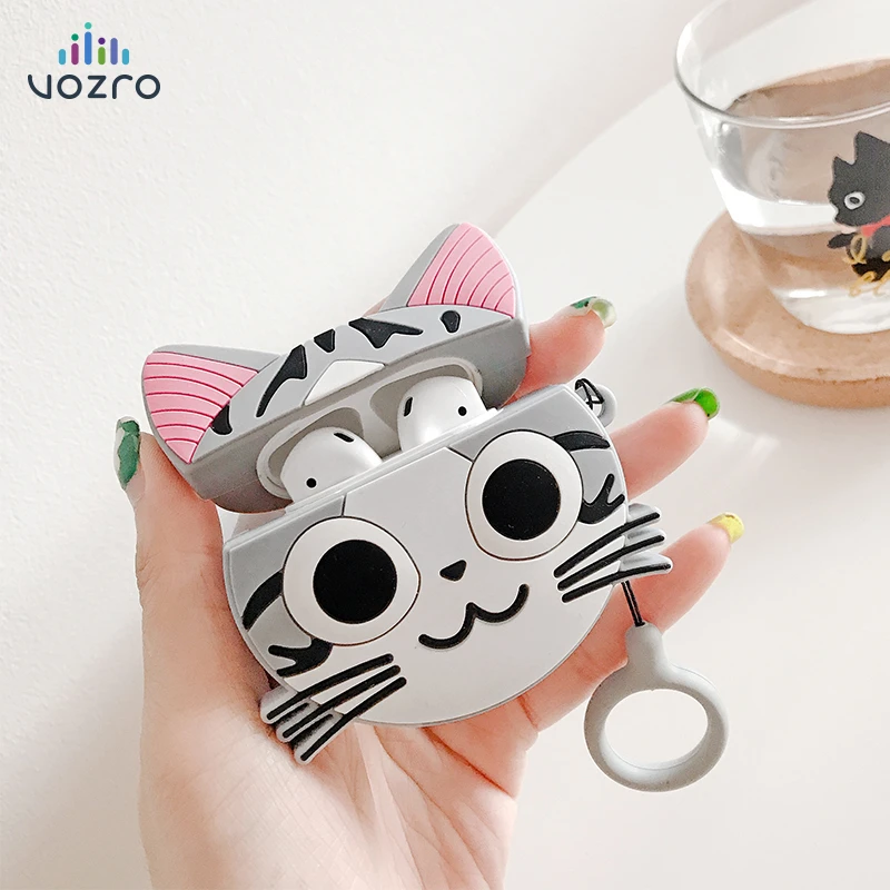 

VOZRO Cartoon series Wireless Bluetooth Earphone Case For Apple AirPods Silicone Headphones Cases For Airpods 2 Protective Cover