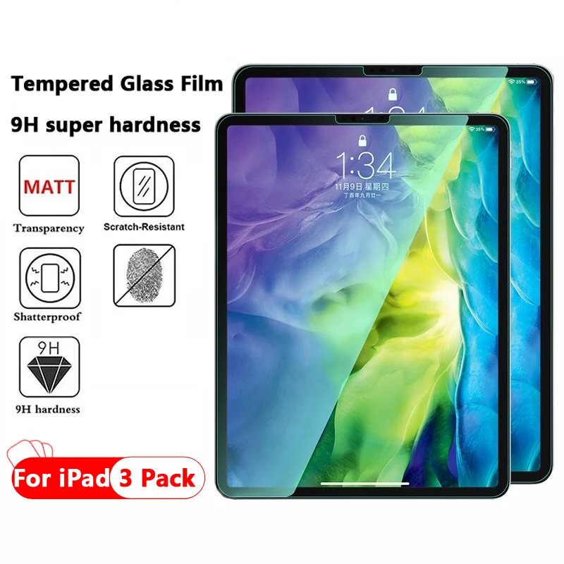 9H Алмазный уровень закаленное стекло для Apple iPad Pro 11 2021 Air 4 10 9 Mini 5 3 2 1 защита экрана