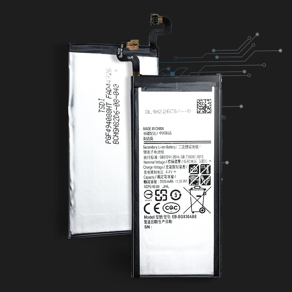 

YKaiserin Battery EB-BG930ABE For Samsung Galaxy S7 G930 G30F G930FD SM-G9300 3000mAh Capacity EB BG930ABE Battery
