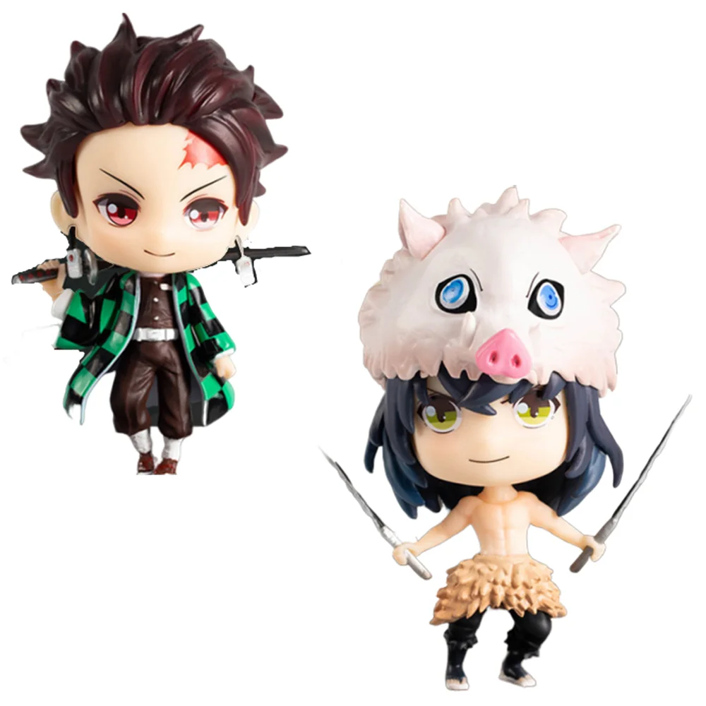 Экшн фигурки Kimetsu no Yaiba фигурка Kamado Tanjirou Hashibira Inosuke милые аниме игрушки модель