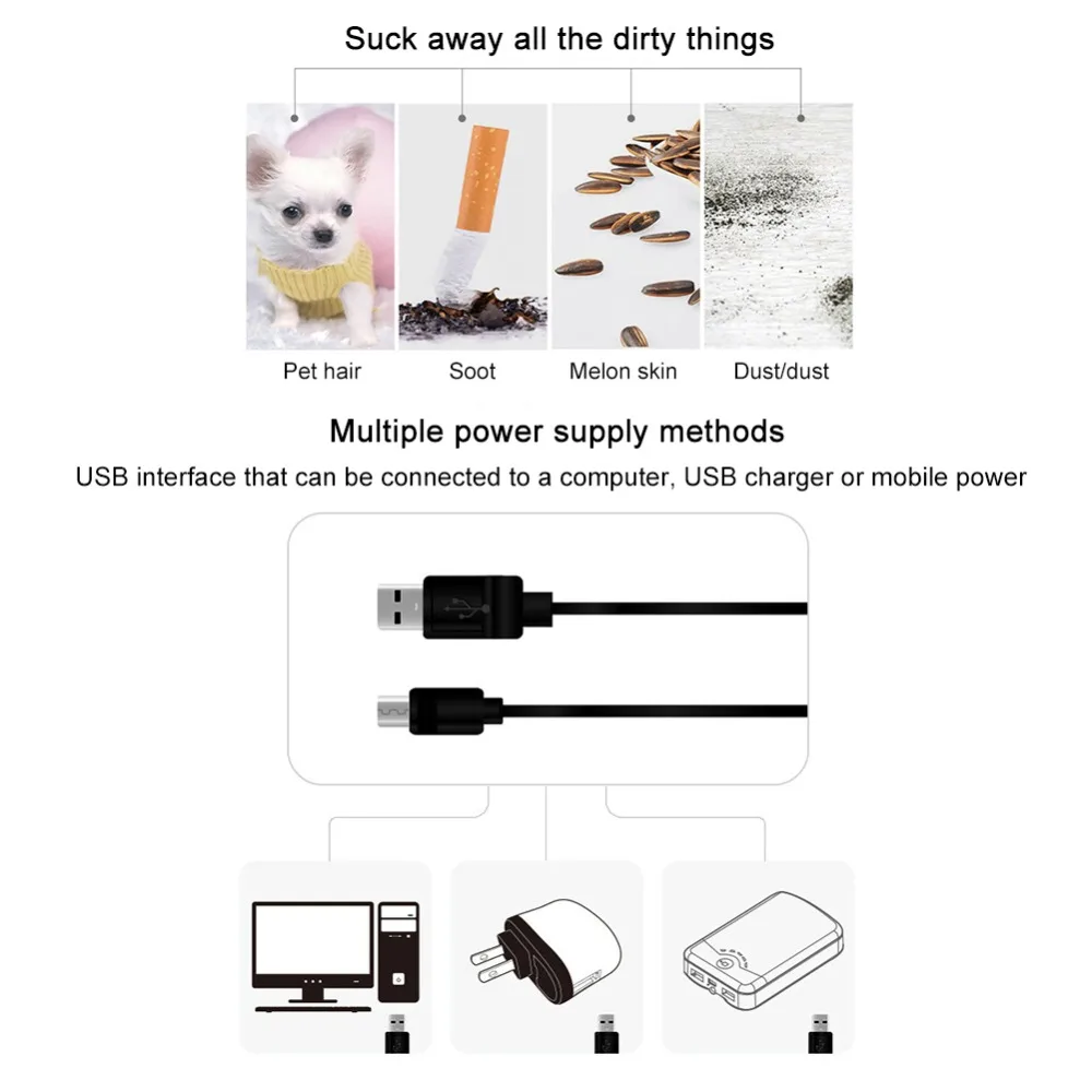 USB Charing пылесос беспроводной мини компьютер Пылесос Портативный Перезаряжаемый автомобильный пылесос для домашних животных пылеочиститель пыли