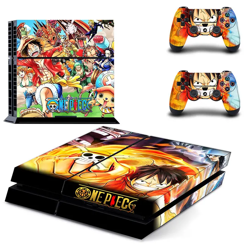 One piece Luffy полное покрытие PS4 наклейка s Play station 4 Кожа Наклейка для playstation 4 PS4 консоль и контроллер Скины Виниловые