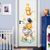 Hand Paint Style Cartoon Door stickers Animal Wall Stickers for Kids RoomArt Design Decorative Stickers Wall Decals Home Decor ► Photo 2/6