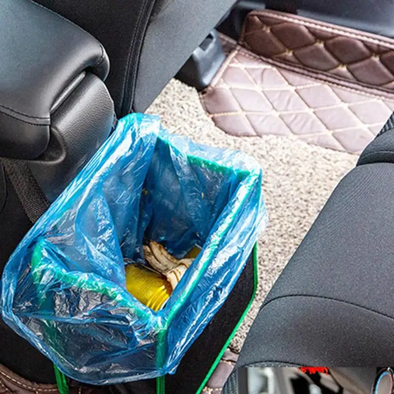 Multifunction Car Seat Back Storage Bag Organizer Hanging Garbage Rubbish Bin Large Storage Capacity Without Occupying Space