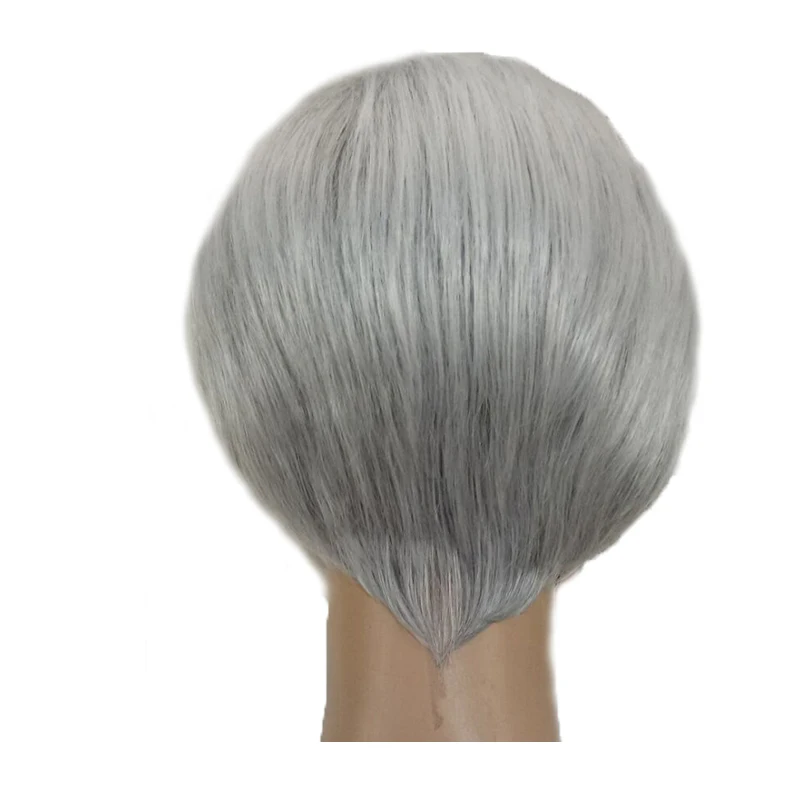 HAIRJOY синтетический парик натуральный черный 1B цвет короткие парики с прямыми волосами 2 цвета