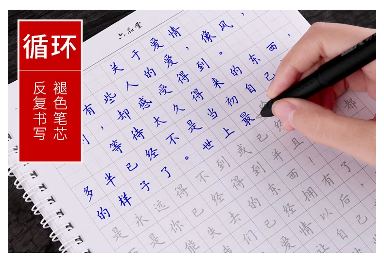 Liu Pin Tang 3pcs/set Pretty Girl Floral Calligraphy copybook for adult fresh Antiquity Copy Painting Pen regular script