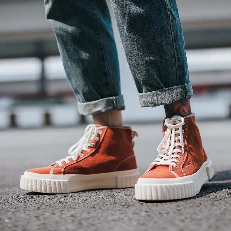 

Vertical Ze Produced 2019/Spring And Summer Japanese-style New Style High-top Board Shoe MEN'S Casual Shoes Trend COUPLE'S Shoe