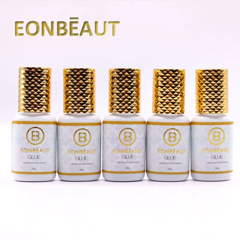5 бутылочек клей для ресниц EONBEAUT низкий запах наращивания профессиональный