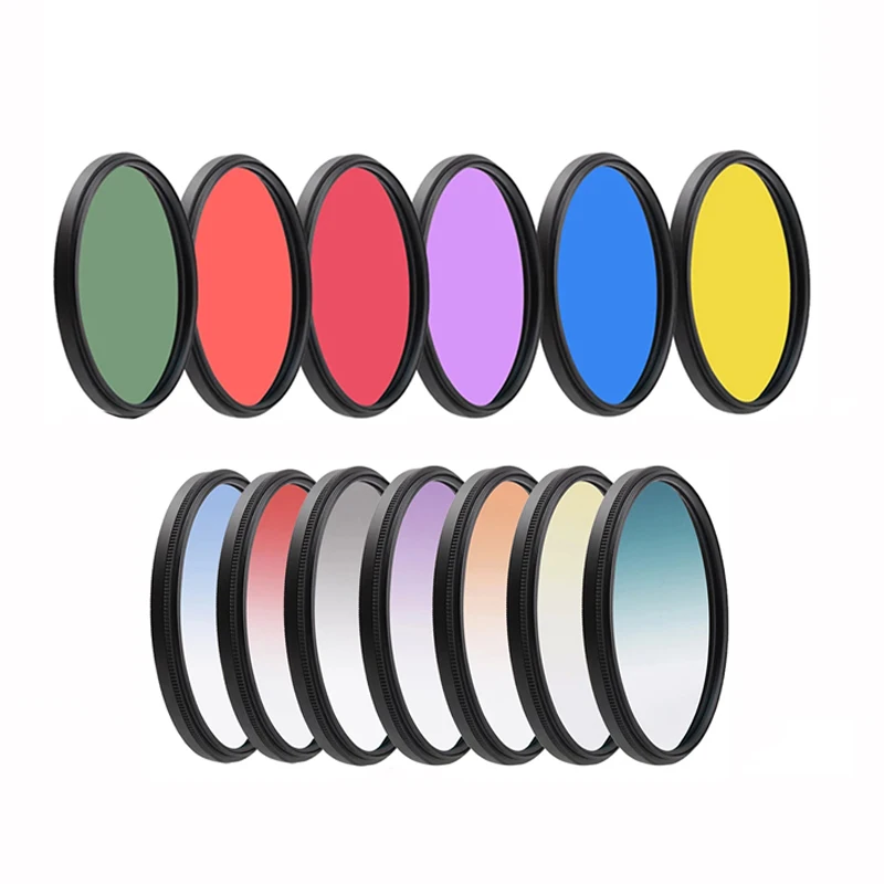 37mm-77mm Lens Filter Gradient ND Filter Full Color ND2 4 8 UV Soft Focu Star 4 6 8 For GoPro Canon Nikon Sony Lens accessories camera lens filter uv filter photography filter color filter