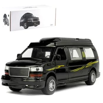 

1:32 Scale Auto Nanny Van Cross-Country SUV Pullback Model Diecast Alloy Car Model Collections Metal Traffic Tools Gifts for Kid