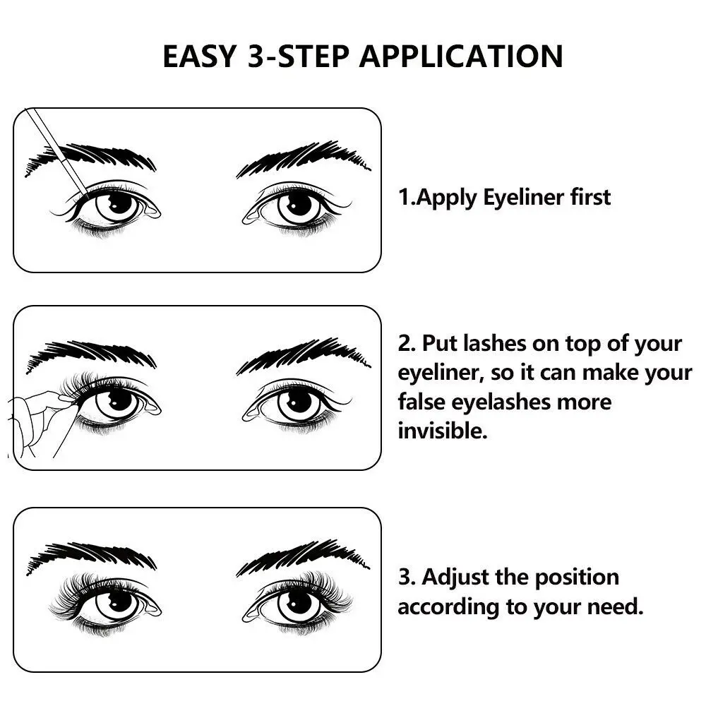 Black Waterproof Magnetic Eyeliner Cream Long-lasting Natural Women Eye Liner Gel Pencil Beauty Comestics Makeup Tools Gift Black Waterproof Magnetic Eyeliner Cream Long-lasting Natural Women Eye Liner Gel Pencil Beauty Comestics Makeup Tools Gift