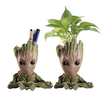 

Groot Flower Pots Desk Vase Figurines For Home Decoration Fairy Garden Plants Holder Pen Holder Baby Groot Flowerpots Kids Toys