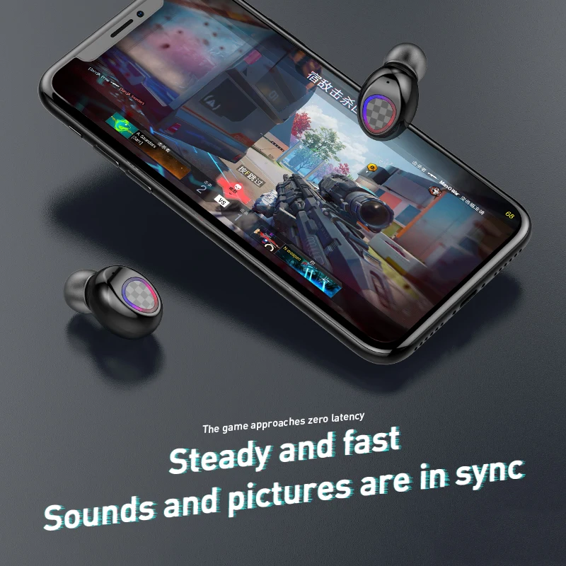 Bluetooth Earphone Earphones Wireless Headphones V7 V8 TWS Headset Sports Earbuds LED Ear Buds Ear Phones Headphone for Android