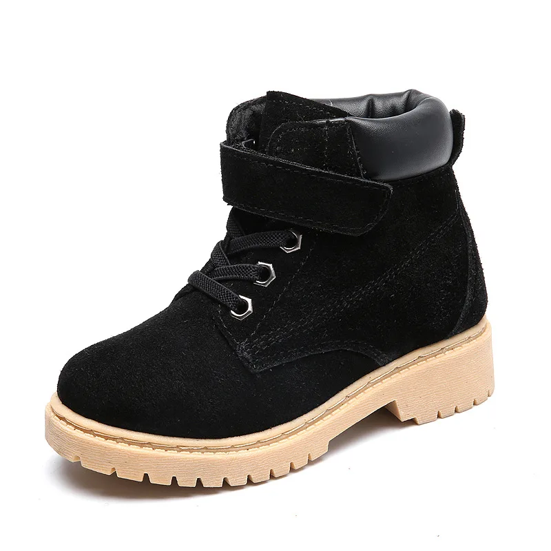 

Genuine Leather Childrens Boots Snow Girl Shoes For Kids Warm Winter Martin Boy Boots For Little Girl High Quality 2-12 Years