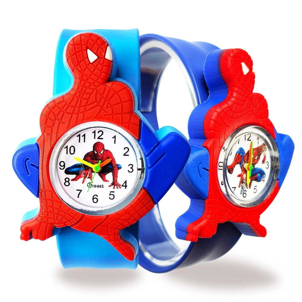 

Free Shipping Spiderman Watch Children Toy Gift High Quality Quartz Kids Watches Boys Girls Wrist Watch Child Students Clock