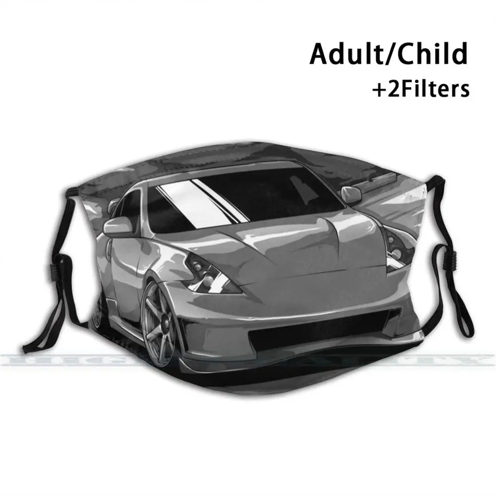 Nissan 370Z Life Custom Design For Child Adult Mask Anti Dust Filter Print Washable Face 350Z Z33 Fairlady 350 | Аксессуары для