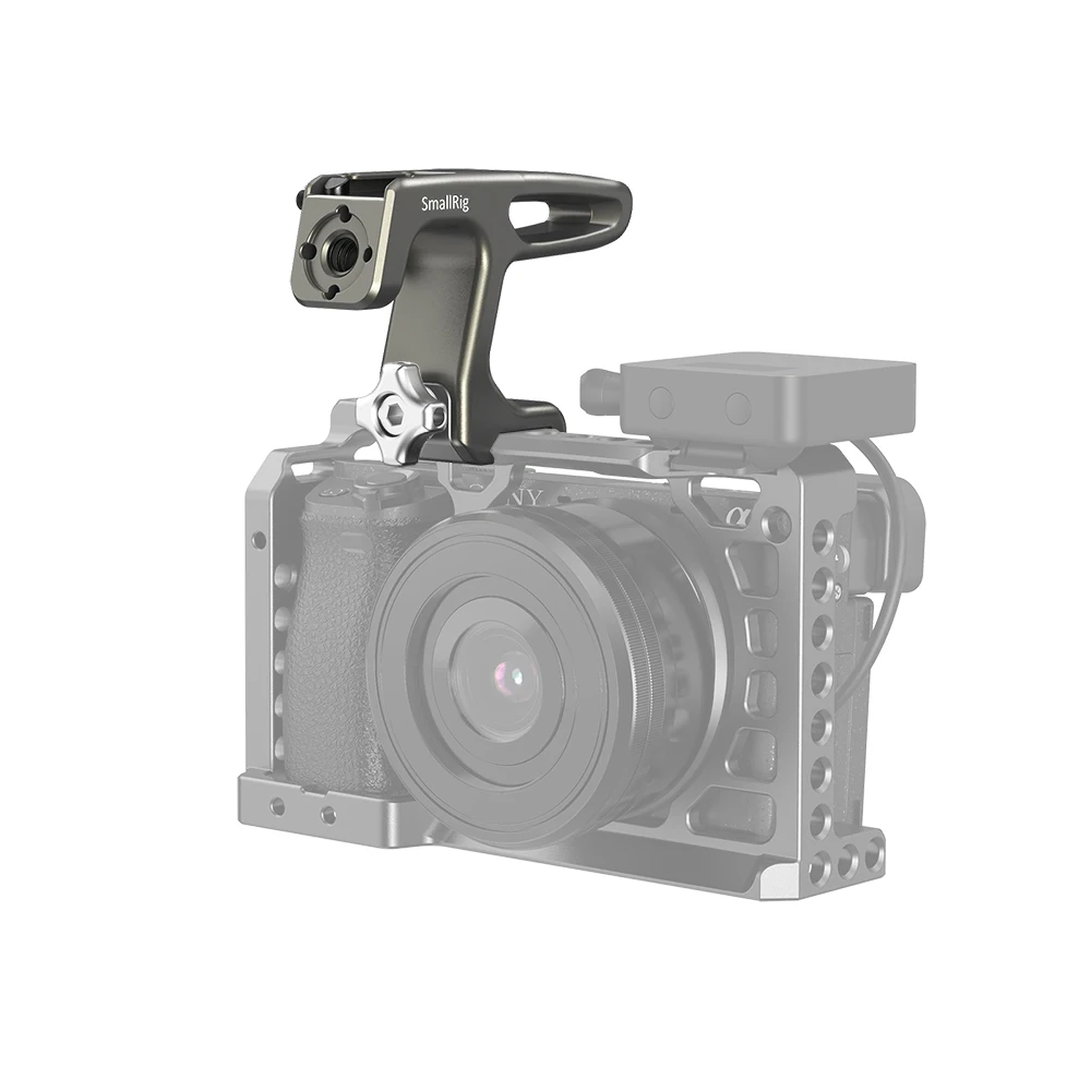 SmallRig Mini Top Handle With Cold shoe mount & ARRI hole for mirrorless/digital cameras/other small cameras (NATO Clamp) - 2758