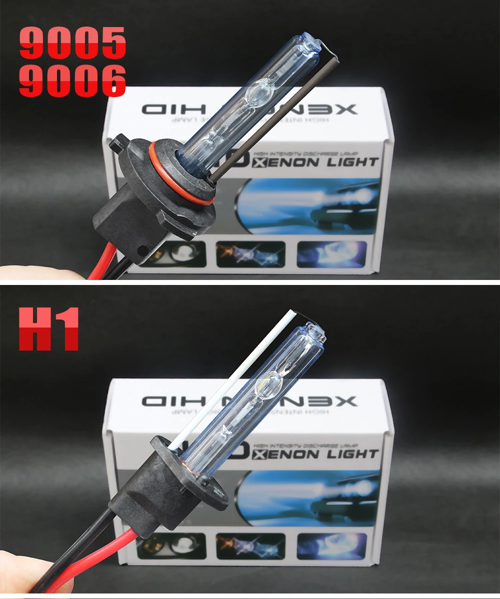 Buildreamen2 H1 H7 Car Headlight HID Xenon Light Kit AC Ballast Bulb 55W H3 H8 H11 9005 9006 3000K-10000K 12V Headlamp Fog Light