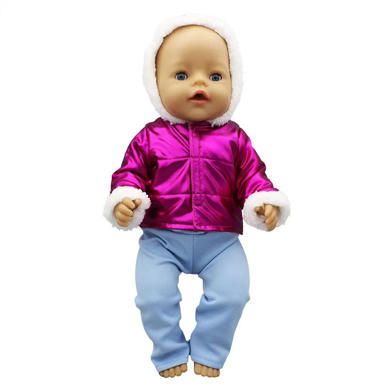 2022 New Down jacket + leggings Doll Clothes Fit For 18inch/43cm born baby Doll clothes reborn Doll Accessories