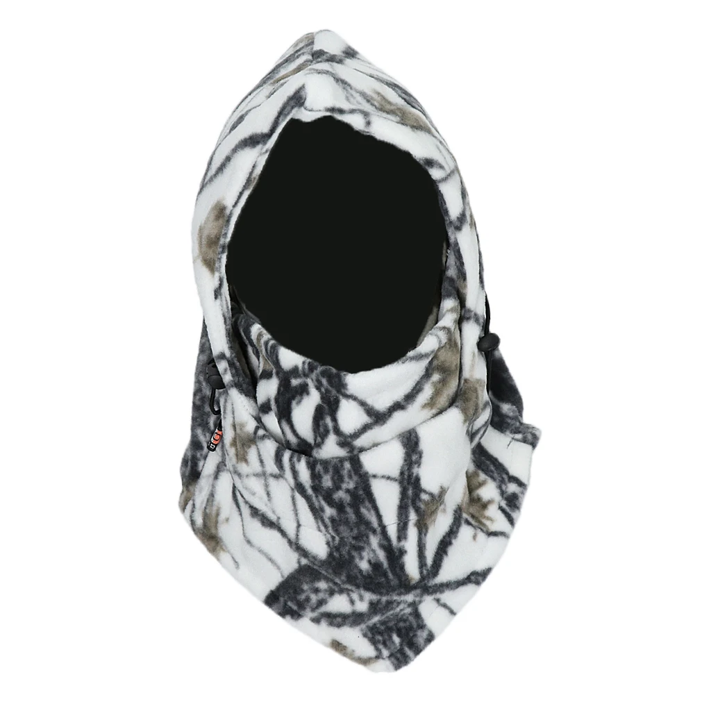 Camouflage Windproof Warm Winter Sports Ski Cycling Fleece Balaclava Hat Cap Neck Hood Face Mask Winter Sports Face Mask