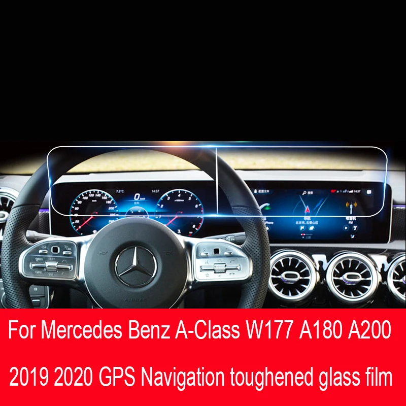 

Для Mercedes Benz A-Class W177 A180 A200 Автомобильная GPS-навигационная пленка с ЖК-экраном для защиты от царапин