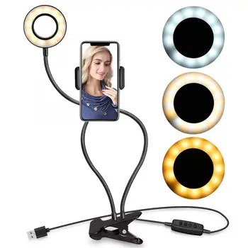 

Folding LED Light High Brightness Tattoo Lamp Adjustable Clip-on Nail Art Lamp Manicure Light Tool Accessories With Phone Holder