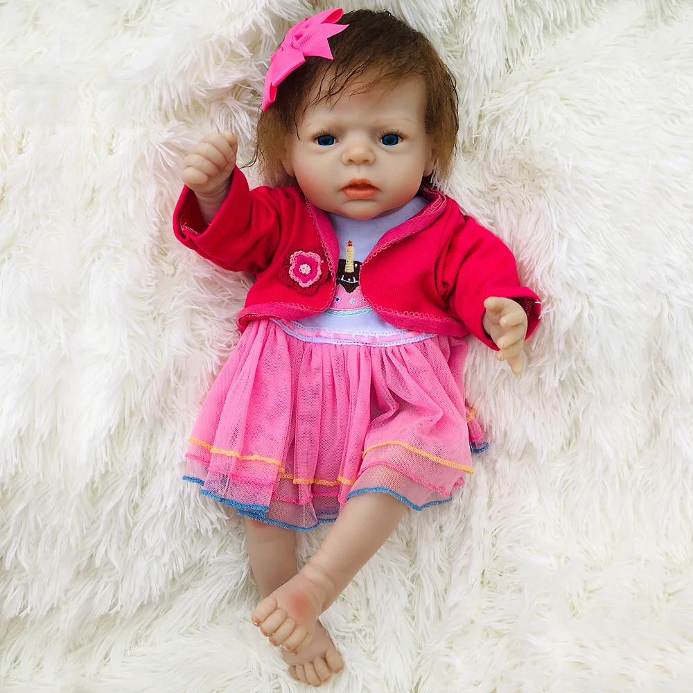 50 см 2" Bebe Reborn полное тело силиконовая кукла-младенец Bonecas Infantil Meninas Boneca Reborn Toys для Детская кукла Reborn Baby