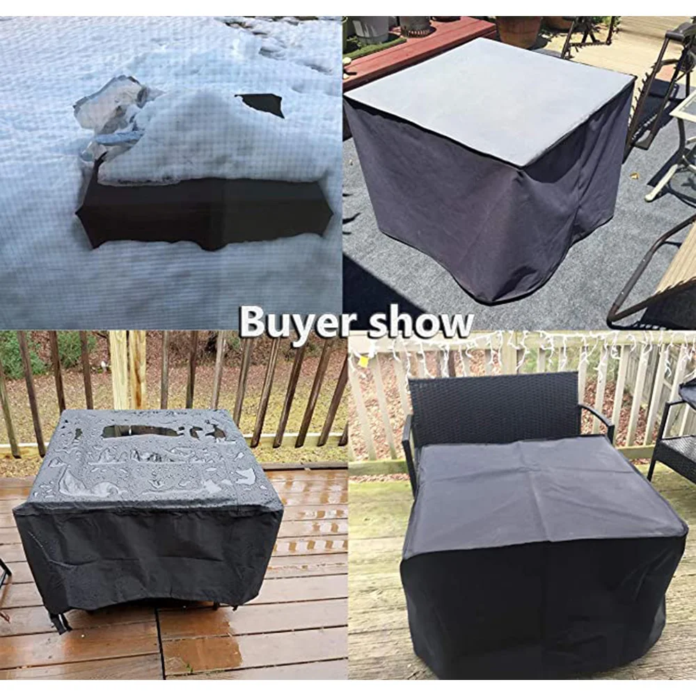 75 Sizes Furniture Waterproof Cover For Rattan Table Cube Chair Sofa Rain  Garden Patio Protective Cover Black and Silver - AliExpress, image size:1000x1000
