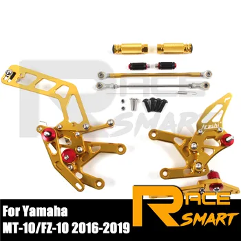 

Motorcycle CNC Adjustable Rearset Rear Footrests Foot Rest Pegs Pedal For YAMAHA MT-10 FZ-10 2016-2019 MT10 FZ10 2017 2018