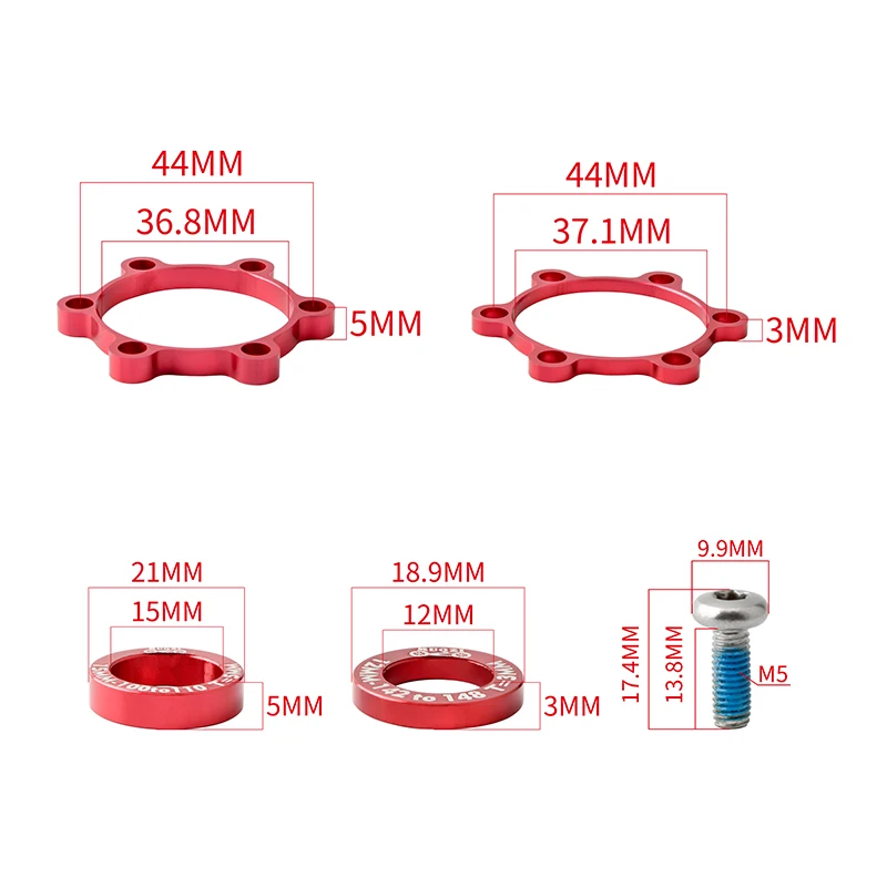 부스트 허브 어댑터 용 MUQZI 자전거 후면 허브 12x142  148MM 전면 15x100  110MM 자전거 변환 스페이서 와셔