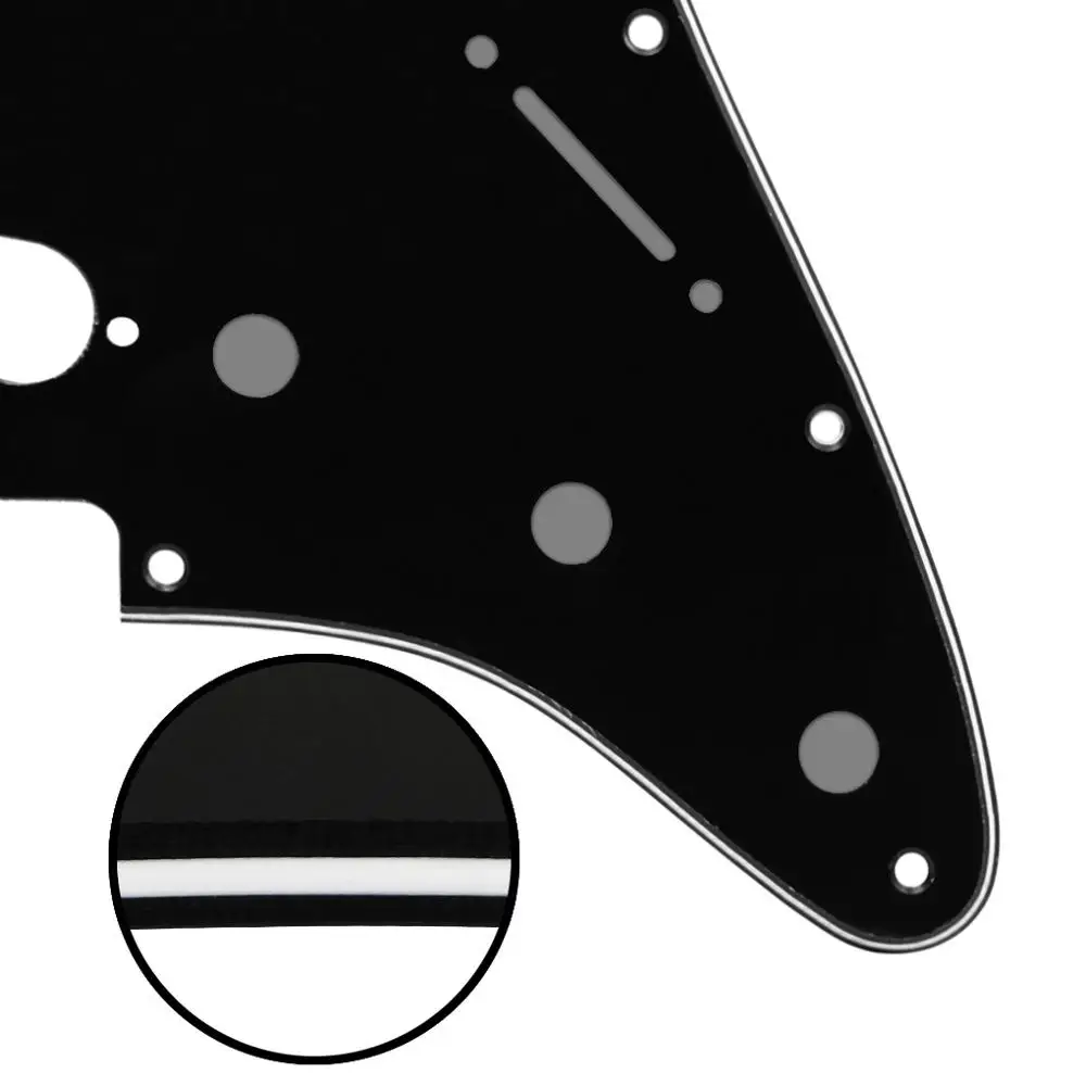 FLEOR 1 шт. Страт накладка на гитару sss pick Guard Scartch Plate w/pick guard винты для 11 отверстий гитарных частей, 20 цветов на выбор
