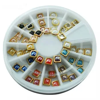 1 Wheel Nail Art Rhinestone &amp;amp; Decoration For DIY Nails Art Accessory Fashion Decorations Beauty Tools(YZW-X-JS21)