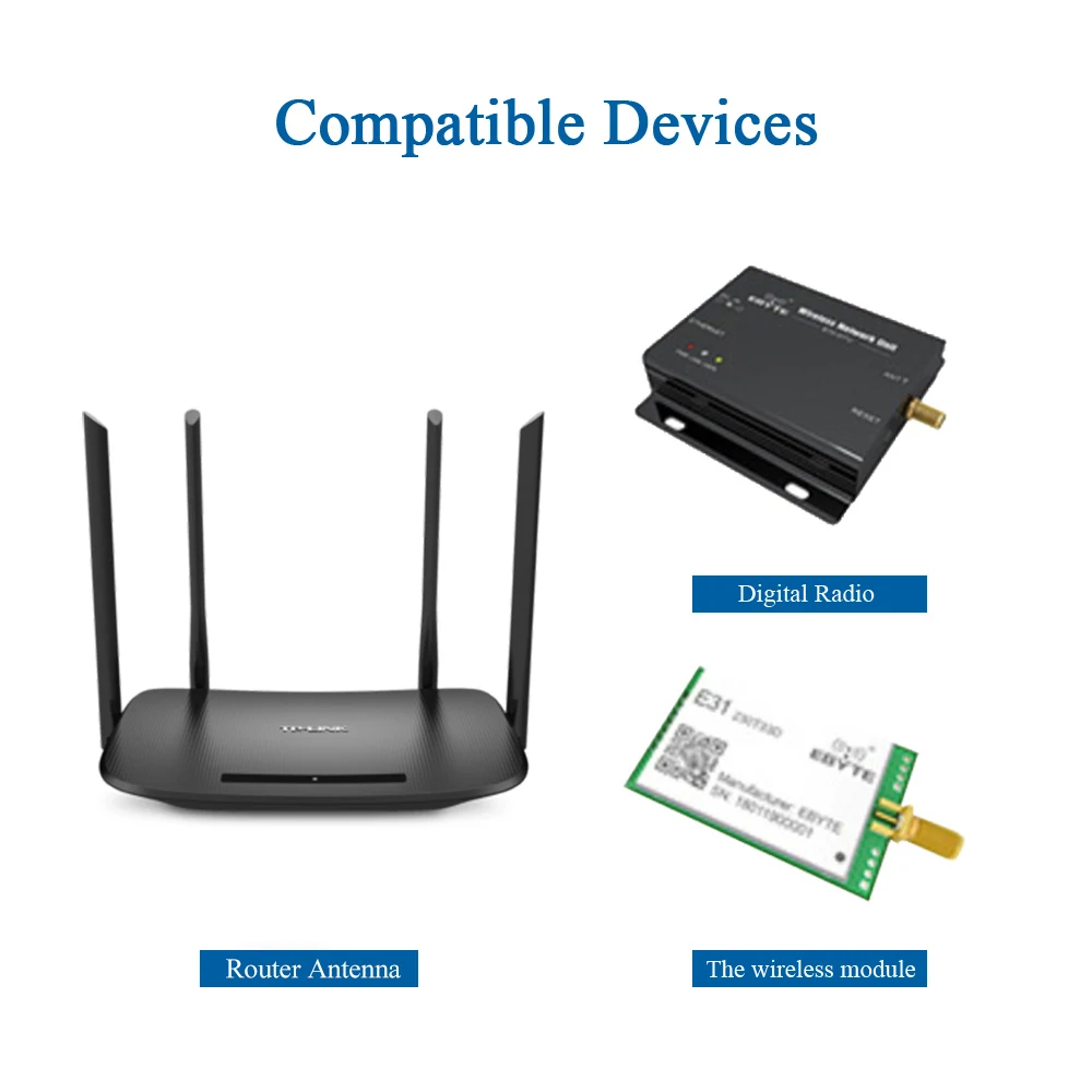 433MHz Lora Antenna External 433M Omni Antenna SMA Male for Wireless Module WLAN Monitor DTU Aerial 3