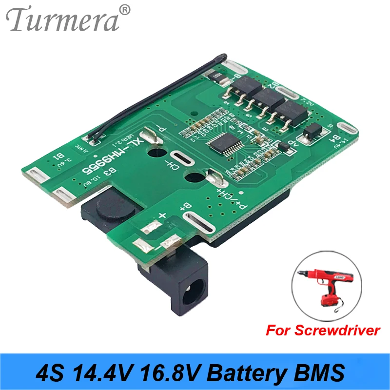 

4S 16.8v 14.4v 20A 18650 Li-ion Lithium Battery BMS for Screwdriver Shura Charger Protection Board fit for dewalt